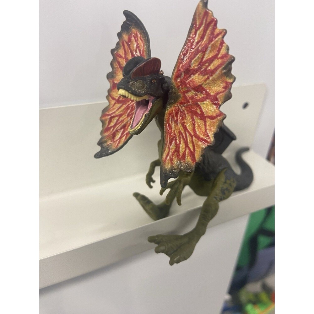 Mattel Jurassic World Dilophosaurus Dinosaur Action Figure 4.75" Green Red Frill